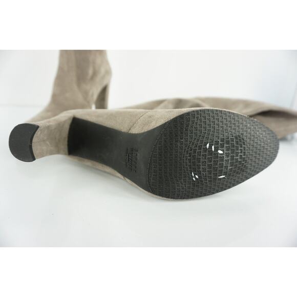 Stuart Weitzman Highland Suede Over the Knee Bow Top Boots - Picture 7 of 10